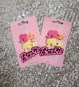 3 Pack of Barbie Clips