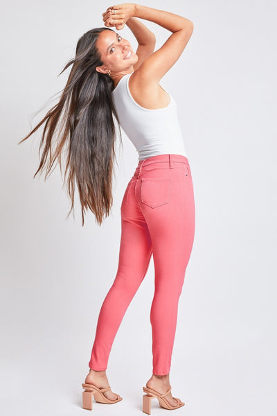 YMI Hyperstretch Mid-Rise Skinny pants in Pink