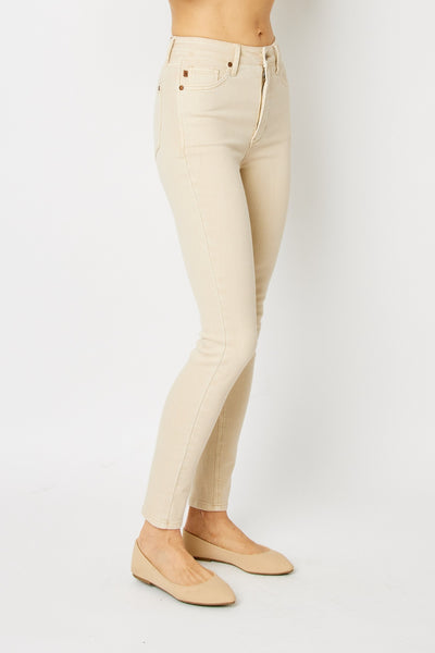 Judy Blue Bone Dyed Tummy Control Skinny Jeans