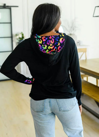 Audre Colorful Leopard Hoodie