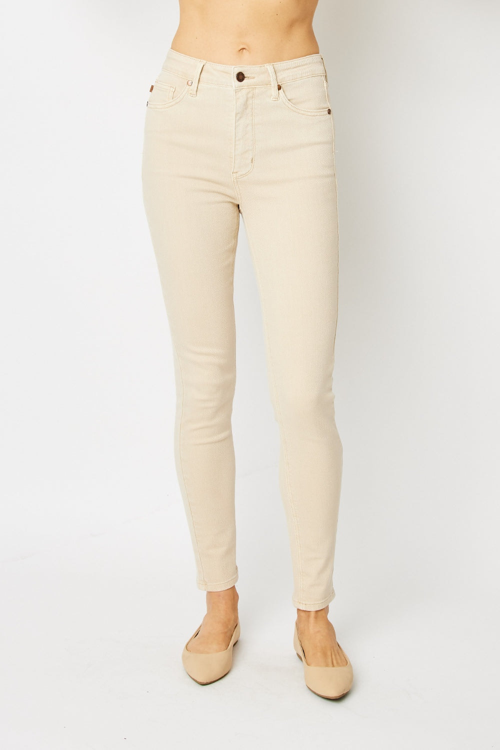 Judy Blue Bone Dyed Tummy Control Skinny Jeans