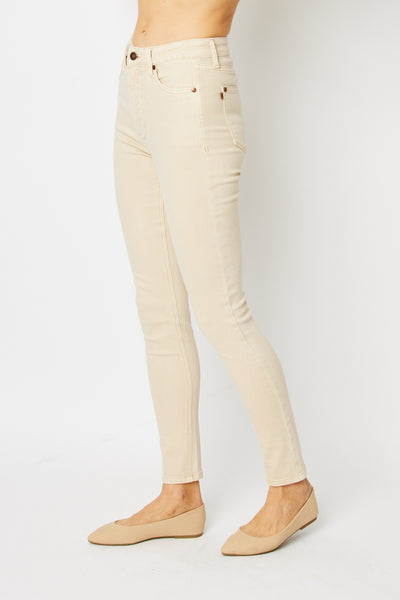 Judy Blue Bone Dyed Tummy Control Skinny Jeans