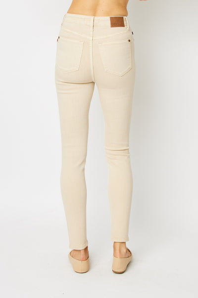 Judy Blue Bone Dyed Tummy Control Skinny Jeans