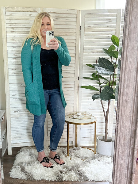 Teal Lola Cardigan