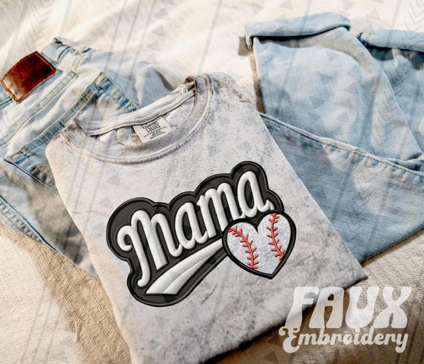 Sports Mama Faux Embroidery Collection