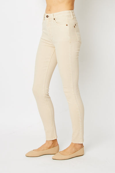 Judy Blue Bone Dyed Tummy Control Skinny Jeans