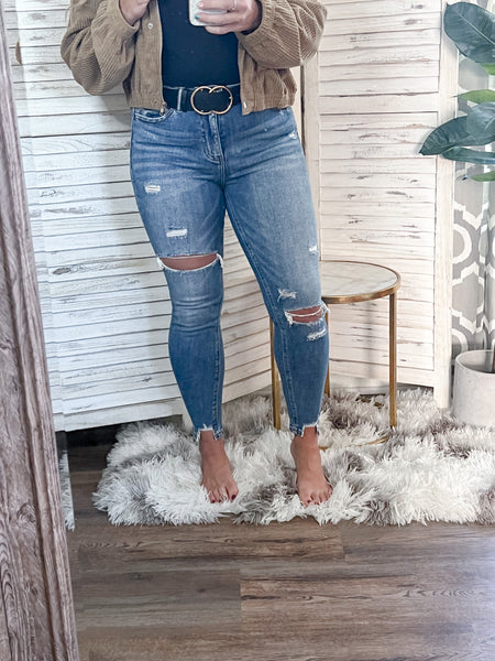 Loveret High Rise Distressed Jeans