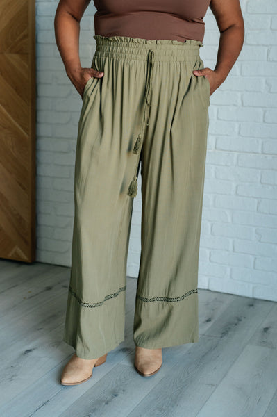 Escapade Wide Leg Pants in Olive