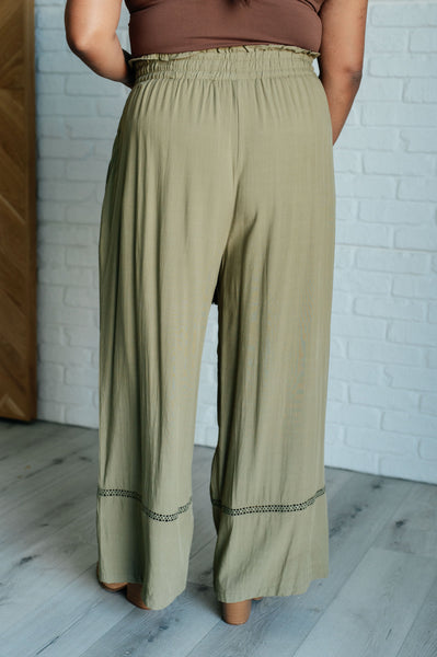 Escapade Wide Leg Pants in Olive