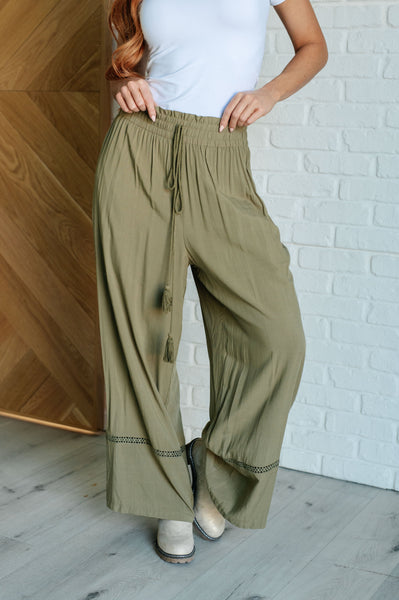 Escapade Wide Leg Pants in Olive