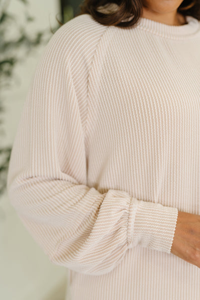 Cream Top and Skort Set