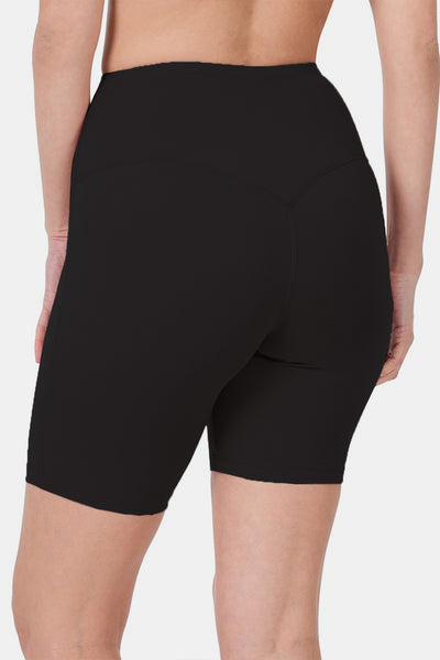 Black High Waist Bike Shorts