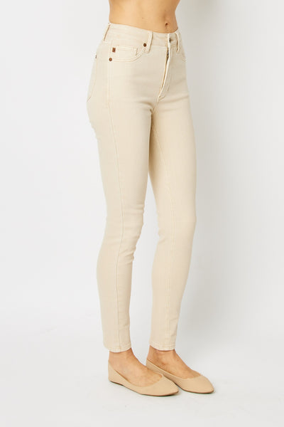 Judy Blue Bone Dyed Tummy Control Skinny Jeans