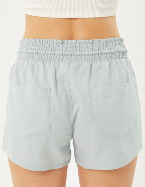 Mint Linen Shorts