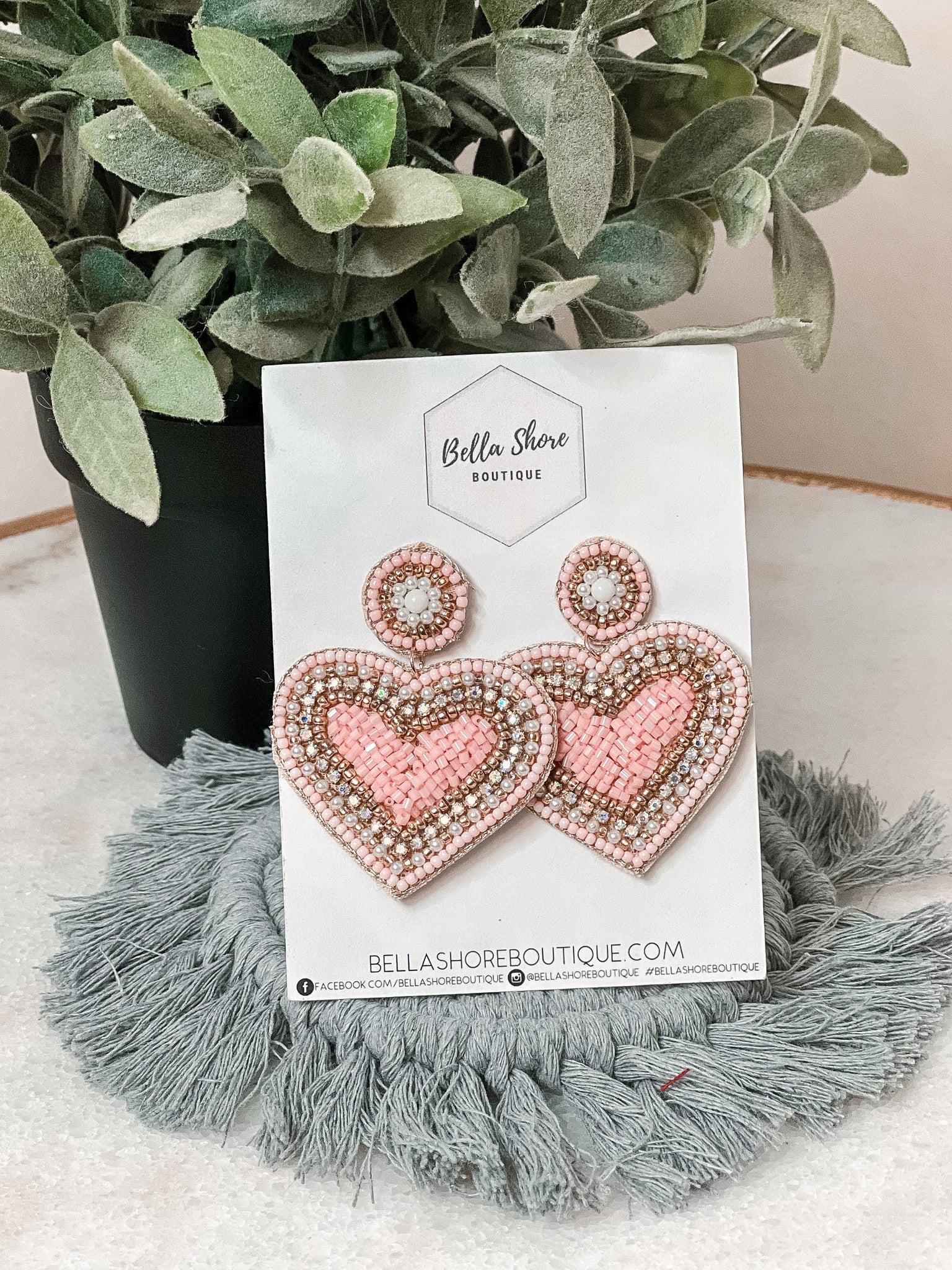 Baby Pink Heart Breaker Earrings