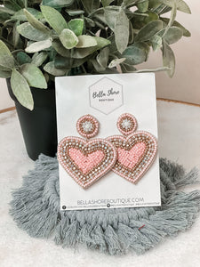 Baby Pink Heart Breaker Earrings